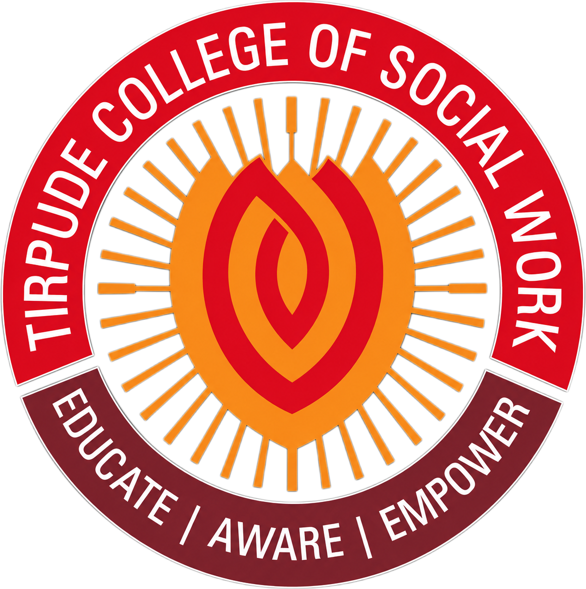 Tirpude College of Social Work Logo